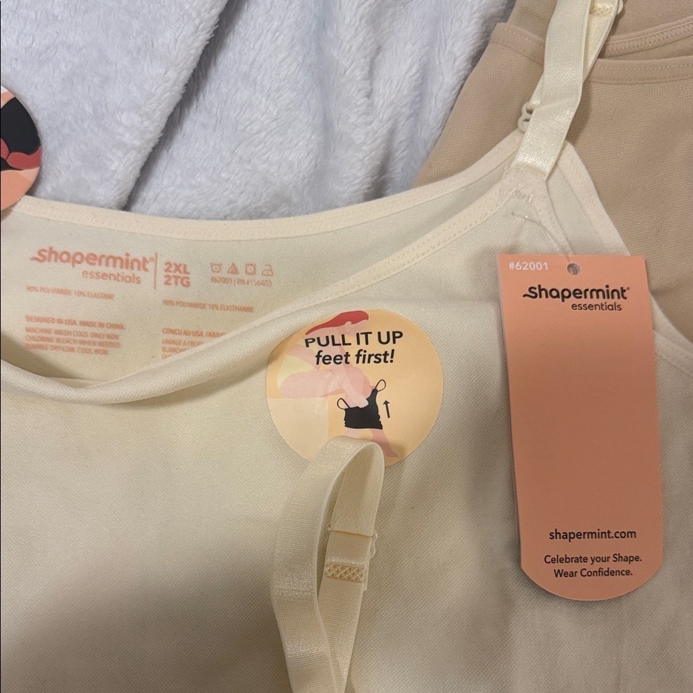 Shapermint Women's Camisoles in Cream and Tan - Picture 4 of 13